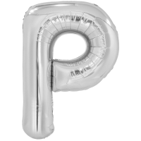 Large Letter P Silver
